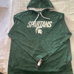 Michigan State Spartans Pullover Sweatshirt Men's Size 2XL  Captivating Hoodie